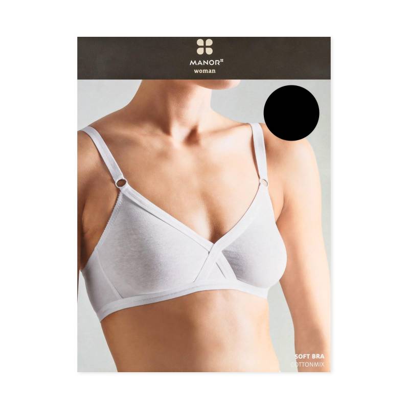 Manor Woman - Soft Bra, für Damen, Black, Größe 70/B von Manor Woman