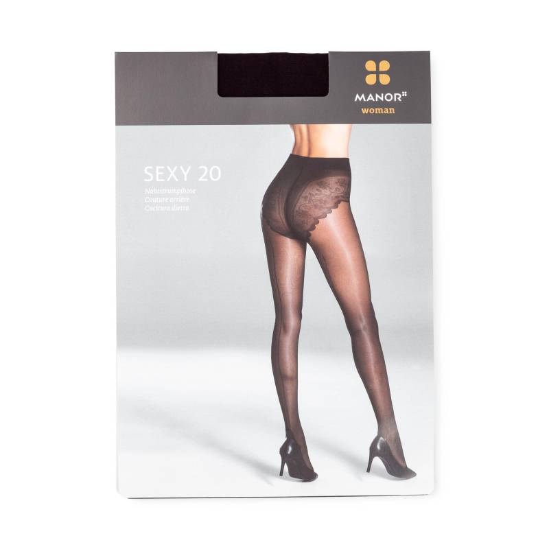 Strumpfhose, 20 Den Damen Black I-II von Manor Woman