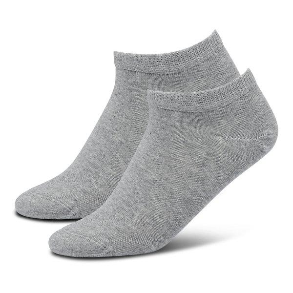 Manor Woman - Duopack, Sneaker Socken, für Damen, Grau Melange, Größe 35-38 von Manor Woman