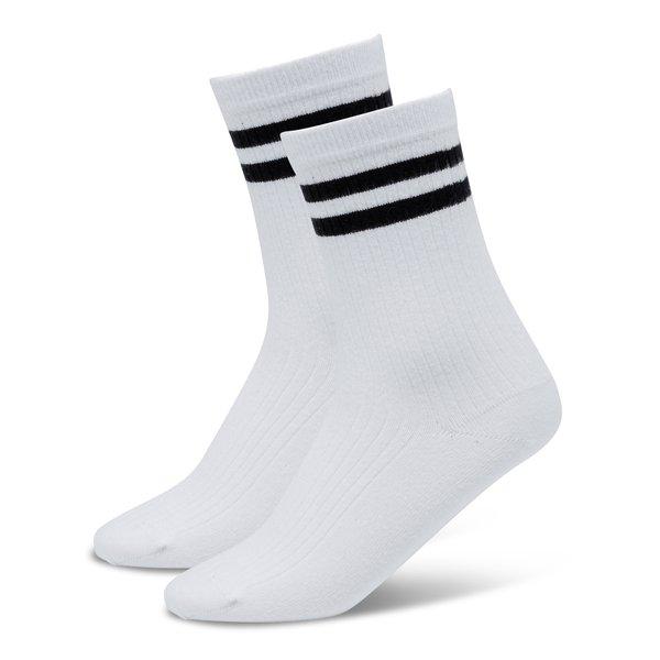 Duopack, Knöchellange Sportsocken Damen Weiss 35-38 von Manor Woman