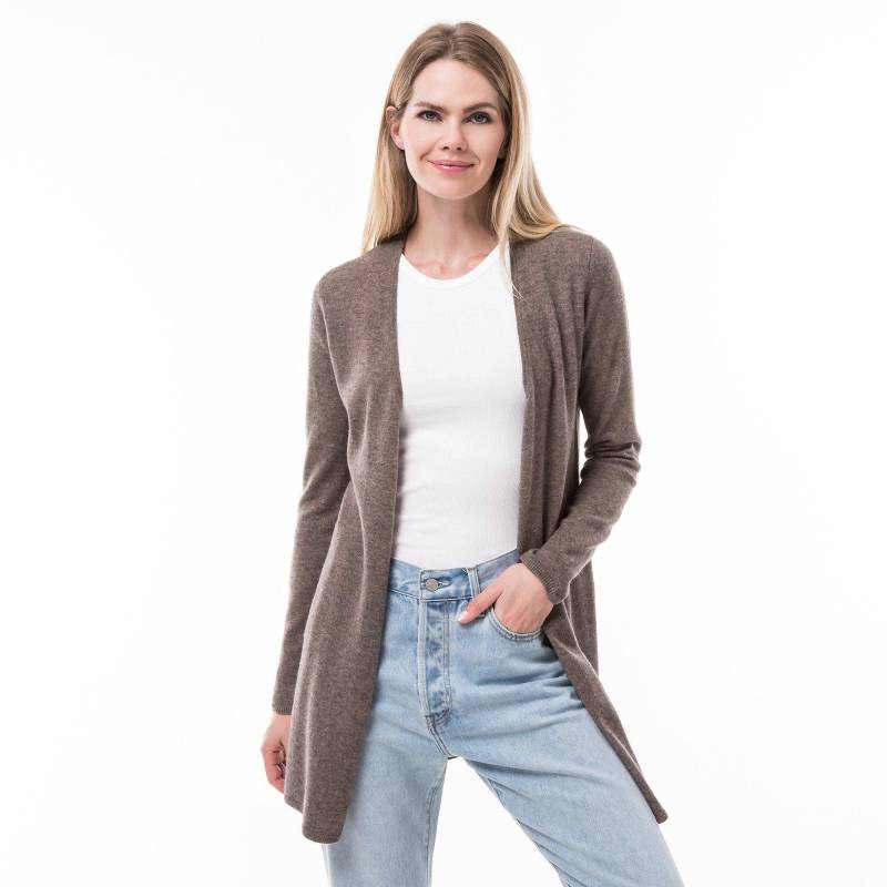 Cardigan, Langarm Damen Erdbraun S von Manor Woman