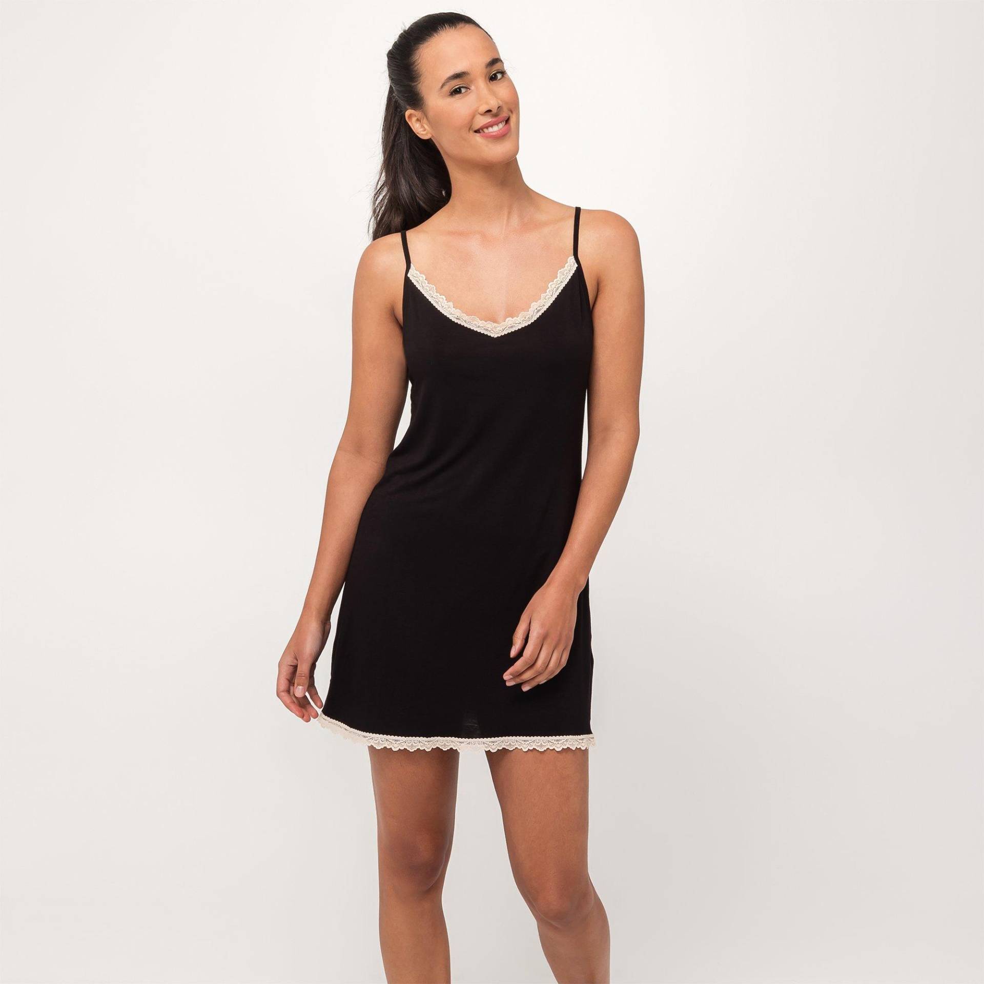 Manor Woman - Nachthemd, ärmellos, für Damen, Black, Größe XL von Manor Woman