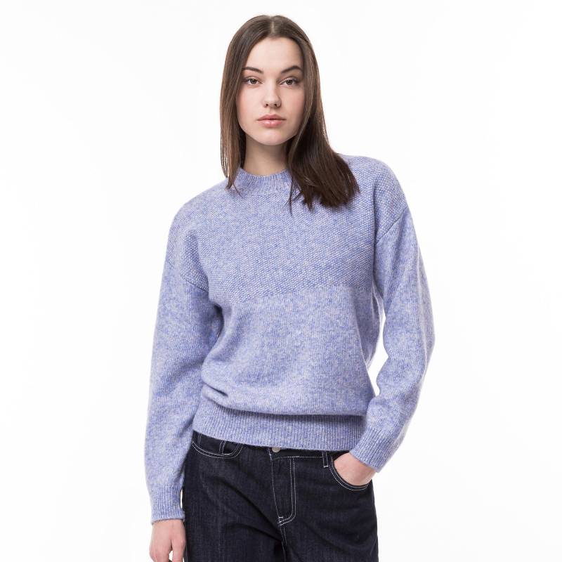 Pullover, Rundhals, Langarm Damen Aquablau L von Manor Woman