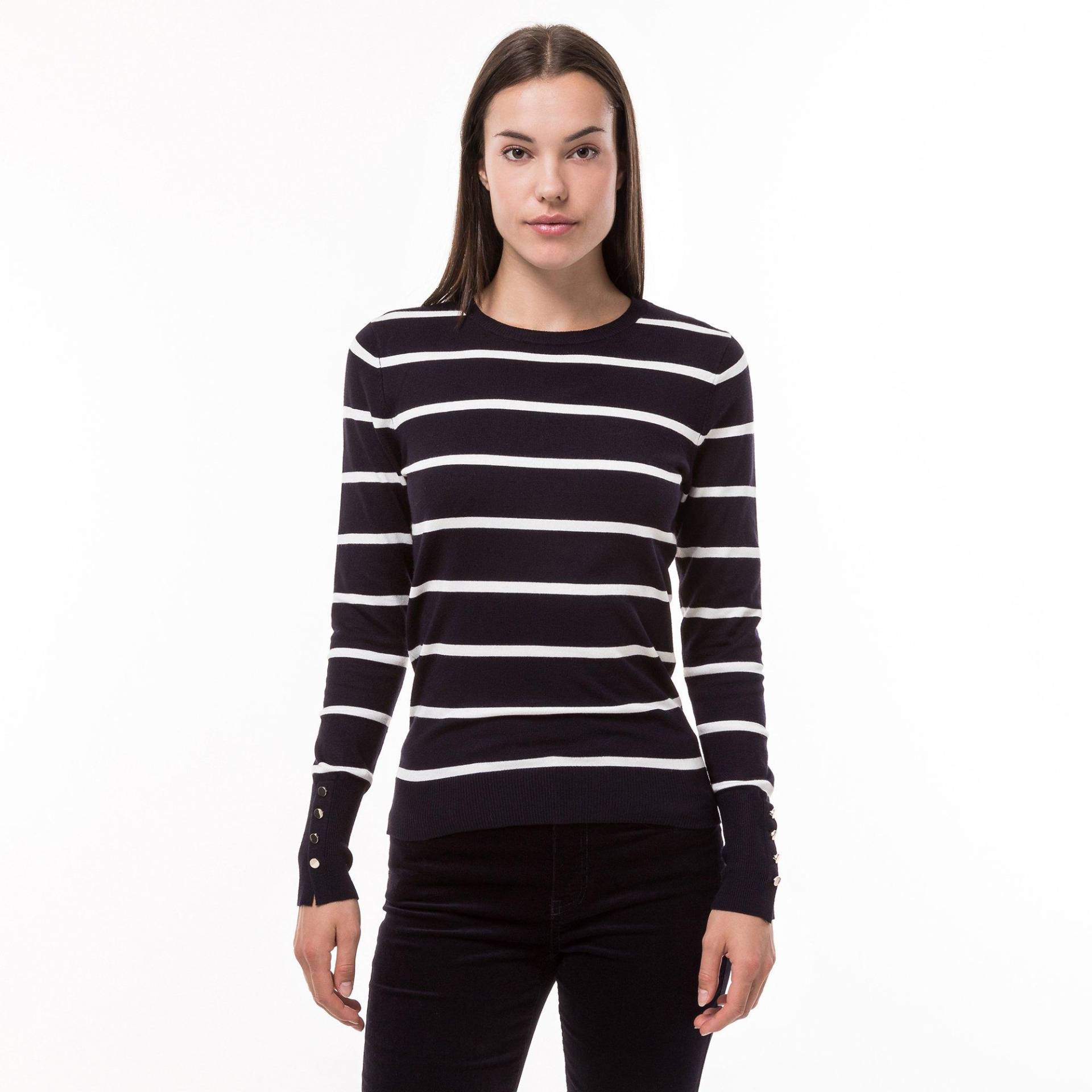 Pullover, Rundhals, Langarm Damen Marine M von Manor Woman