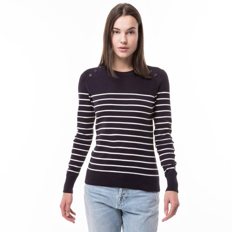 Pullover, Rundhals, Langarm Damen Marine XS von Manor Woman