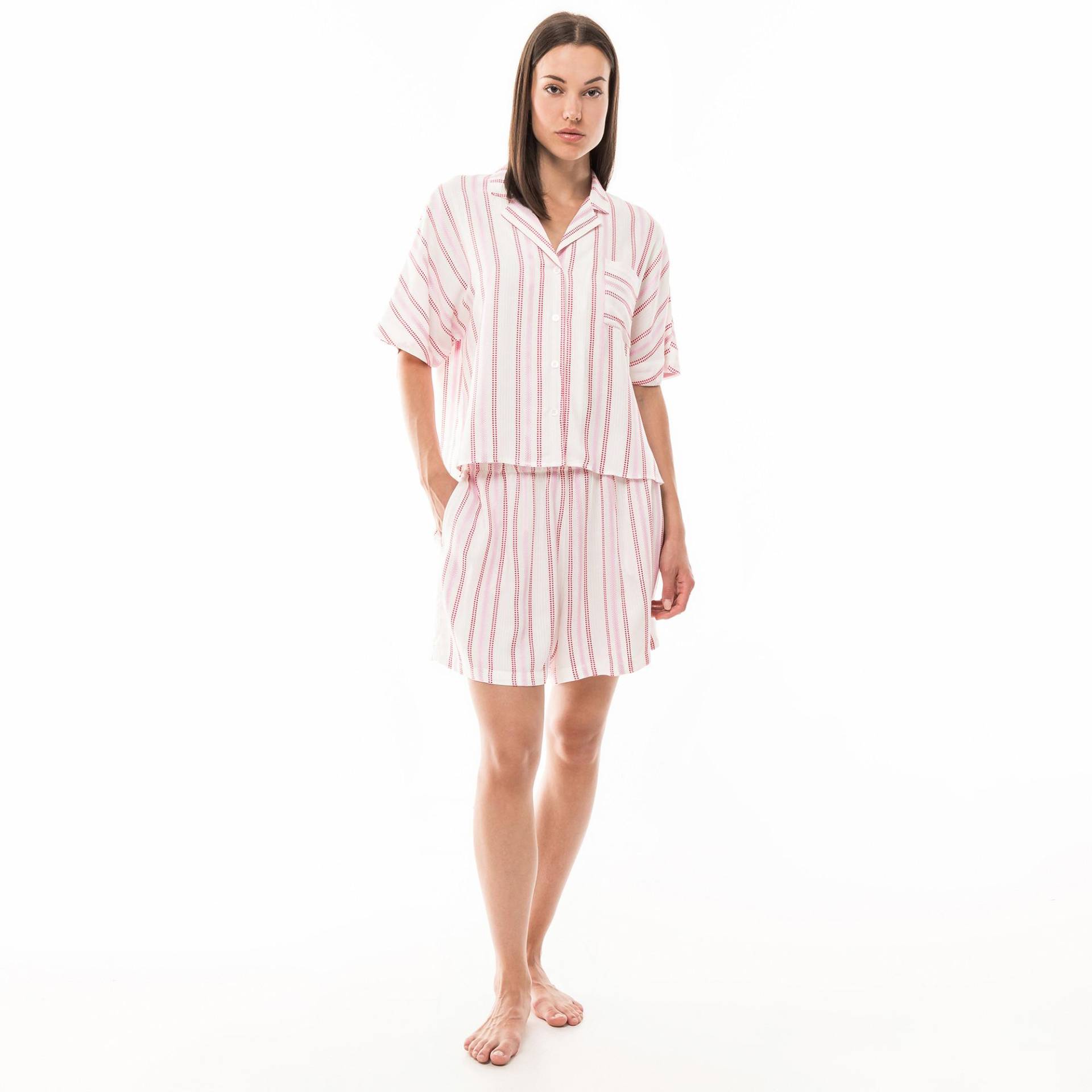 Pyjama Oberteil, Kurzarm Damen Multicolor XS von Manor Woman