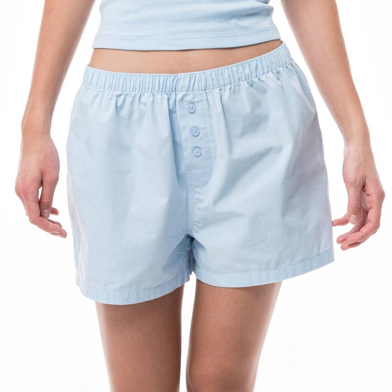 Pyjamashorts Damen Hellblau M von Manor Woman