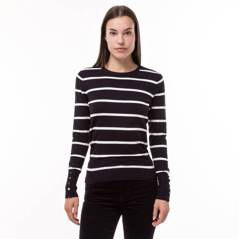 Pullover, Rundhals, Langarm Damen Marine L von Manor Woman