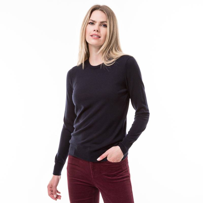 Pullover, Rundhals, Langarm Damen Marine S von Manor Woman