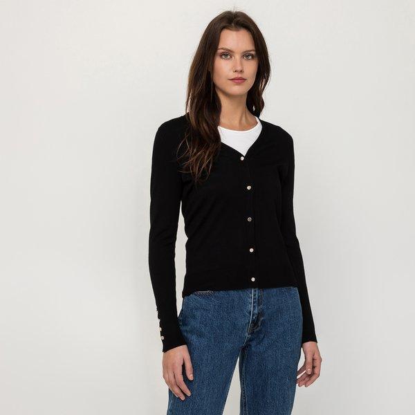 Cardigan, Langarm Damen Black XS von Manor Woman