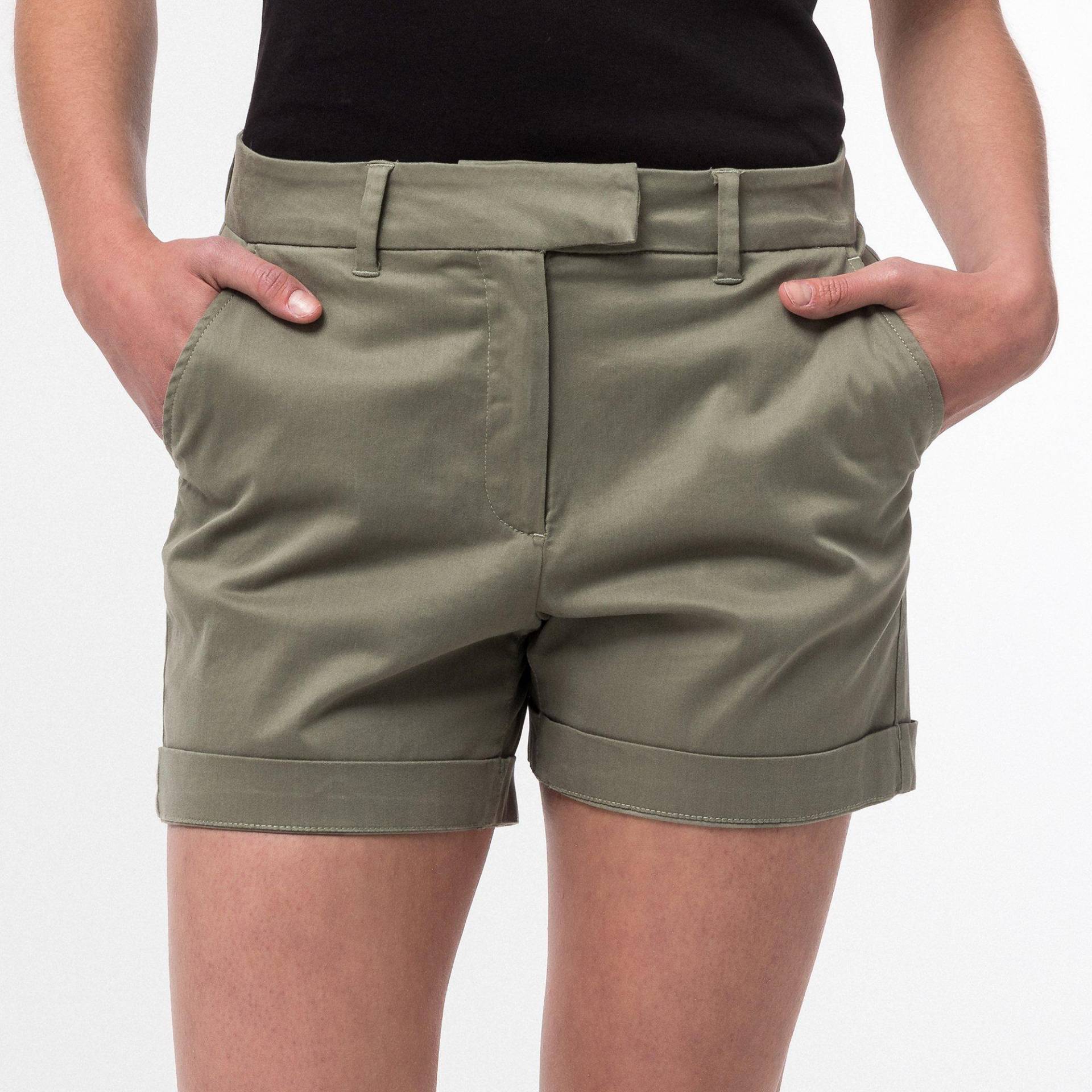 Shorts Damen Militärgrün 36 von Manor Woman