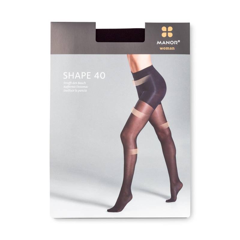 Strumpfhose, 40 Den Damen Black III von Manor Woman