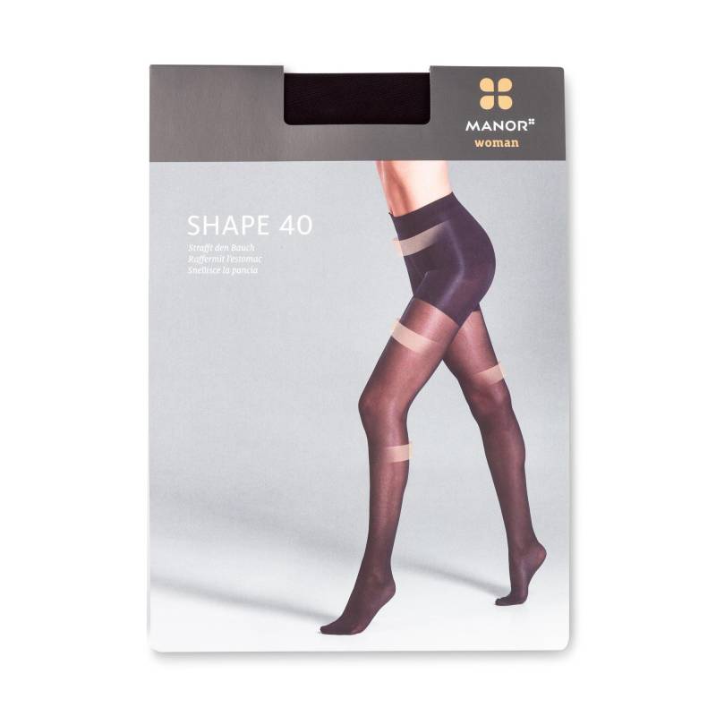 Manor Woman - Strumpfhose, 40 Den, für Damen, Black, Größe V von Manor Woman