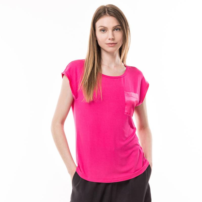 T-shirt, Kurzarm Damen Himbeere L von Manor Woman