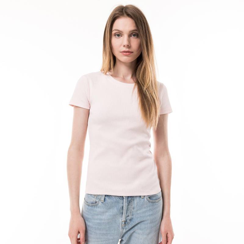 T-shirt, Kurzarm Damen Rosa L von Manor Woman