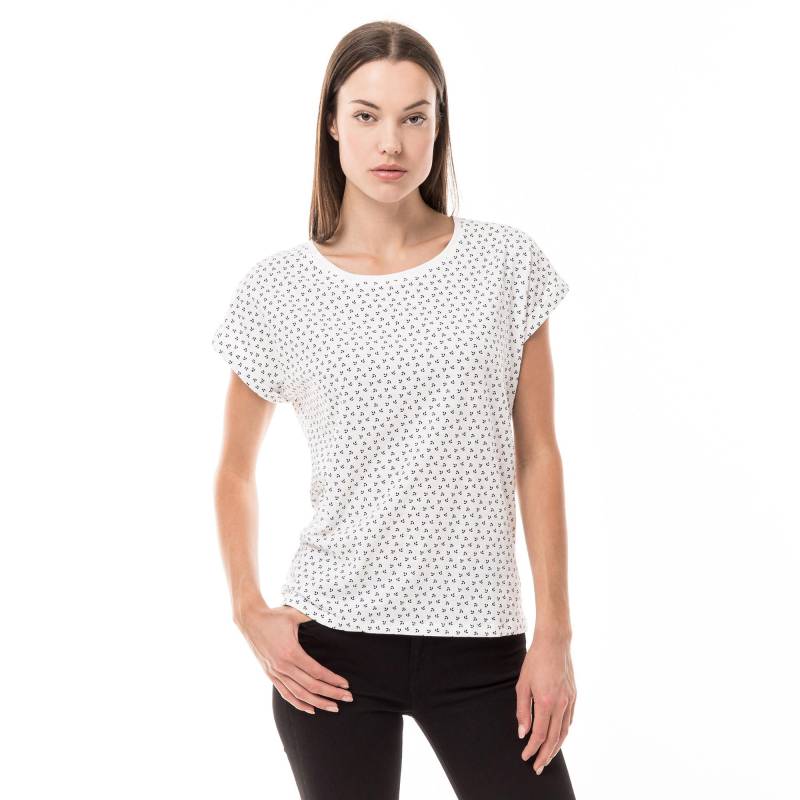 T-shirt, Kurzarm Damen Weiss XS von Manor Woman