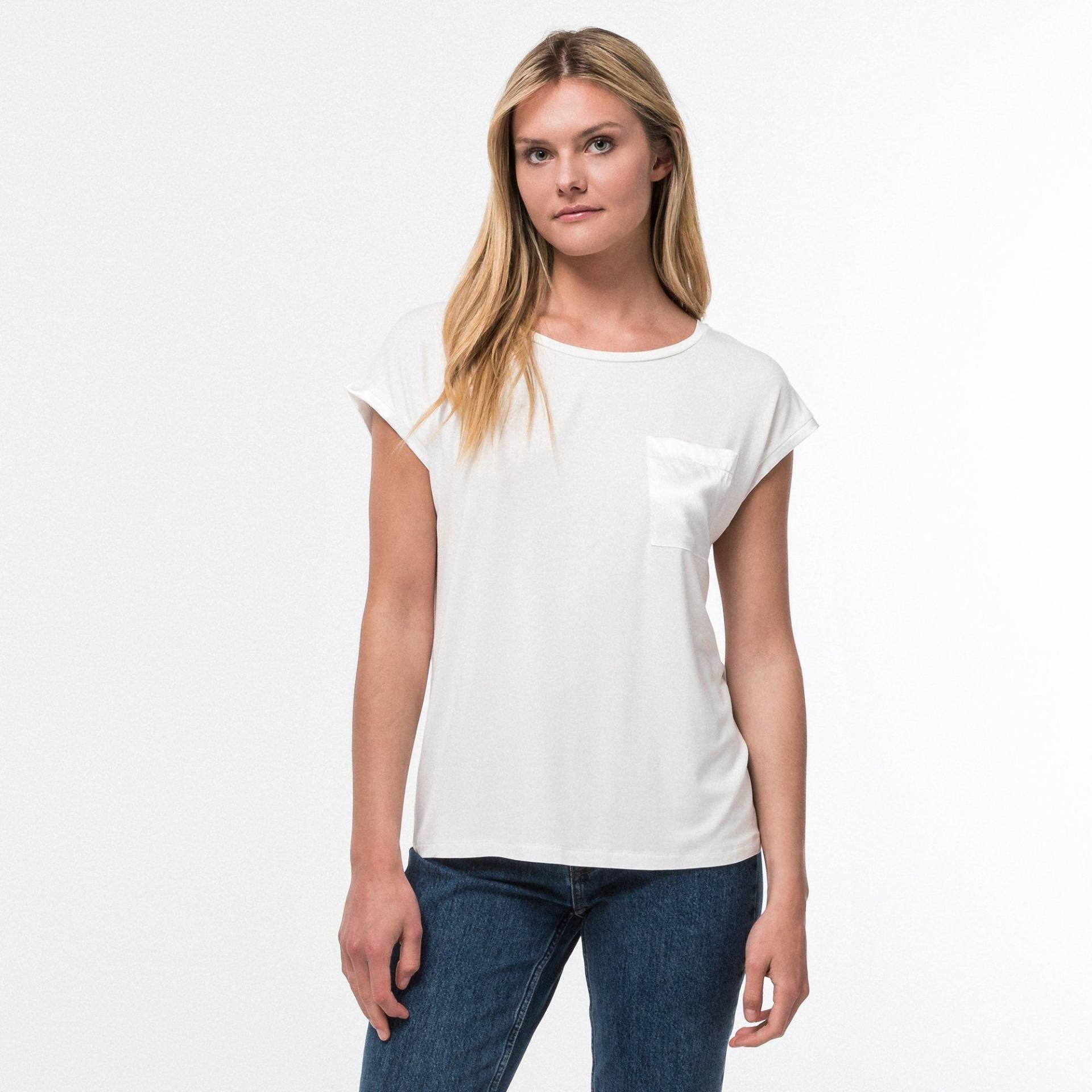 Manor Woman - T-Shirt, Rundhals, kurzarm, für Damen, Weiss, Größe S von Manor Woman