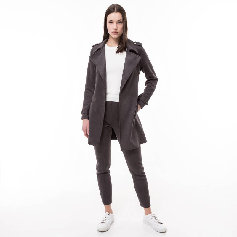 Manor Woman - Trenchcoat, für Damen, Anthrazit, Größe 38 von Manor Woman