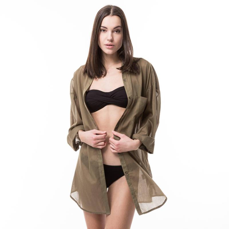 Tunika, Langarm Damen Khaki S/M von Manor Woman