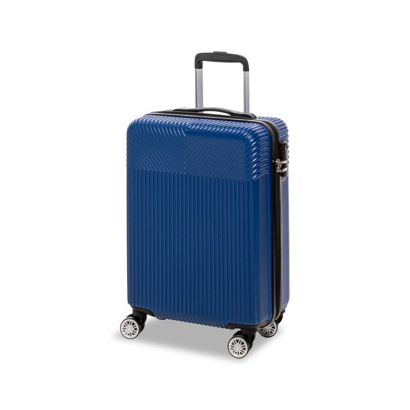 Hartschalenkoffer, Spinner Unisex Blau 55 CM von Manor