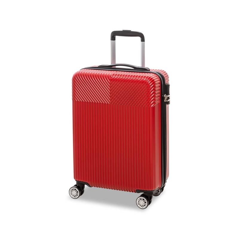 Hartschalenkoffer, Spinner Unisex Rot 55 CM von Manor