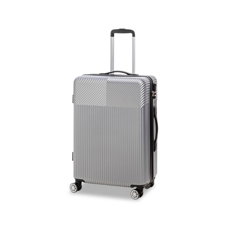 Hartschalenkoffer, Spinner Unisex Silber 64.5CM von Manor