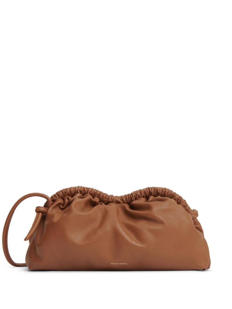 Mansur Gavriel Cloud leather clutch bag - Brown von Mansur Gavriel