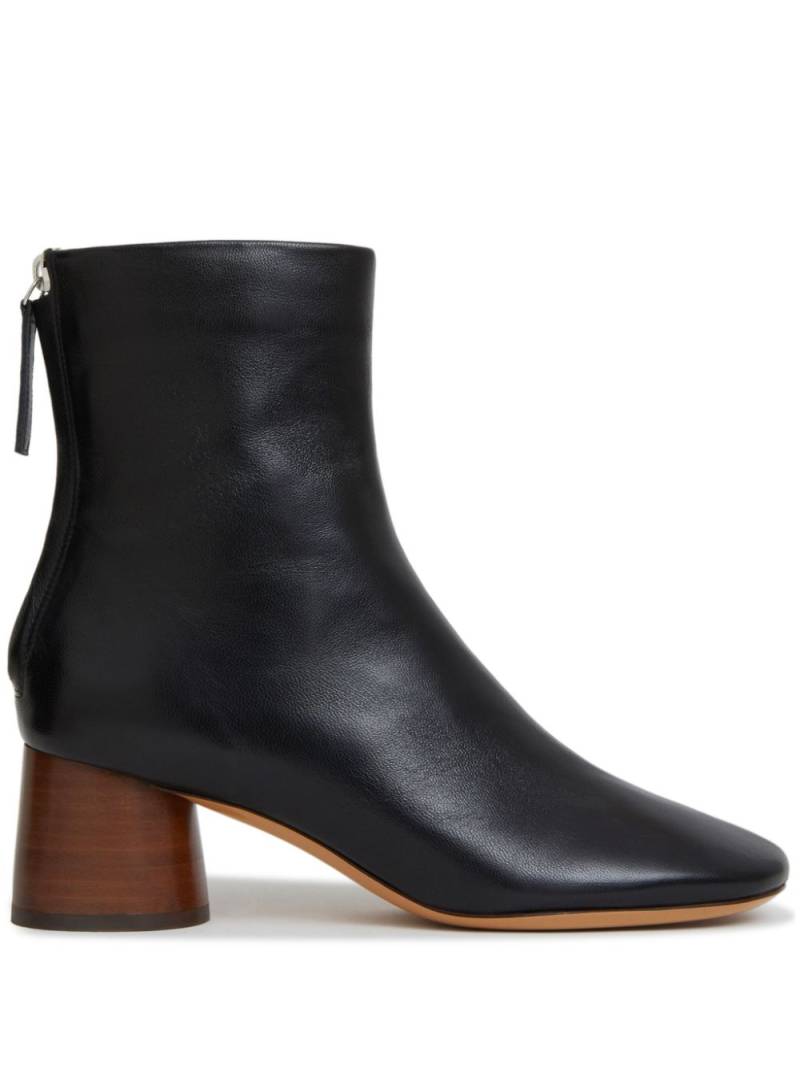 Mansur Gavriel Glove 55mm block-heel leather boots - Black von Mansur Gavriel