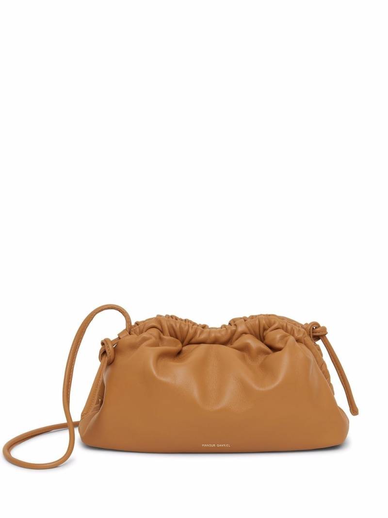 Mansur Gavriel Mini Cloud leather clutch bag - Brown von Mansur Gavriel