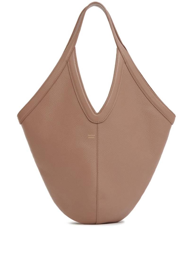 Mansur Gavriel Soft M leather tote bag - Brown von Mansur Gavriel