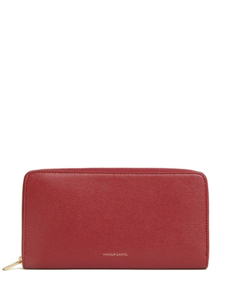 Mansur Gavriel logo-print leather wallet - Red von Mansur Gavriel