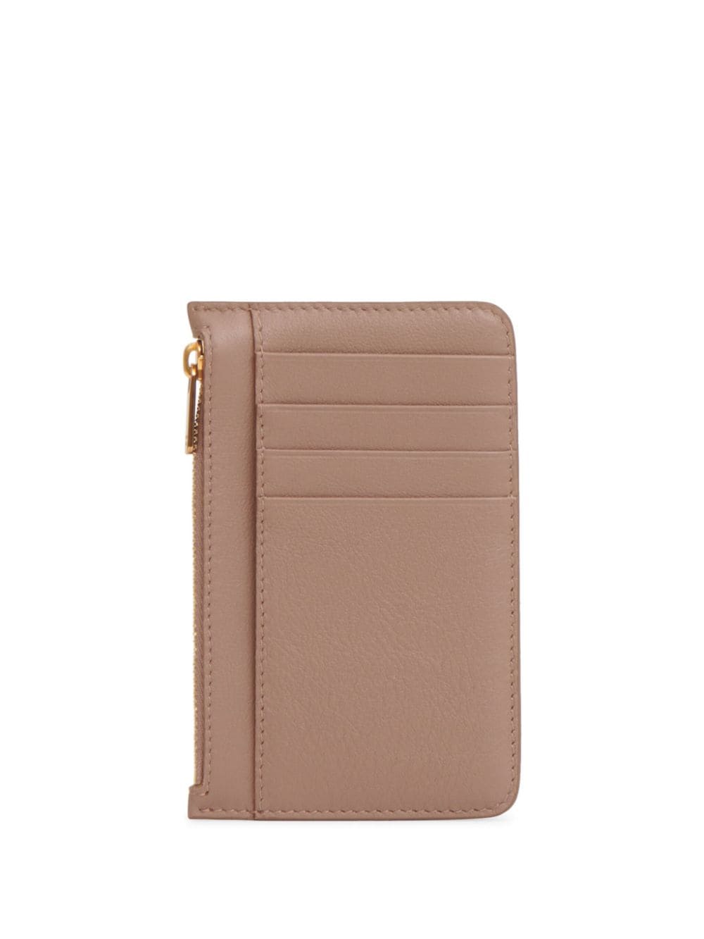 Mansur Gavriel logo-stamp zipped card holder - Neutrals von Mansur Gavriel