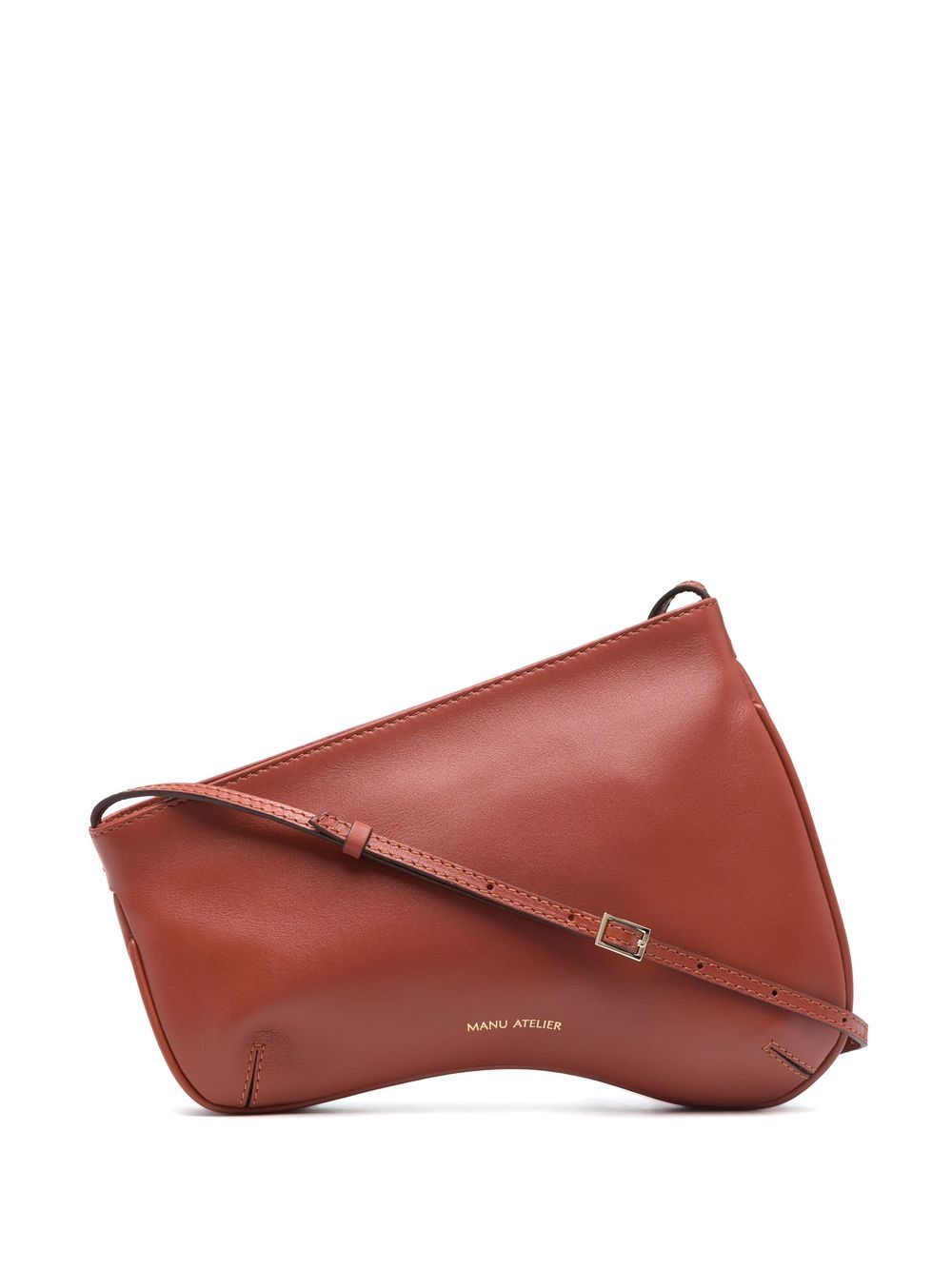 Manu Atelier curve-edge shoulder bag - Red von Manu Atelier