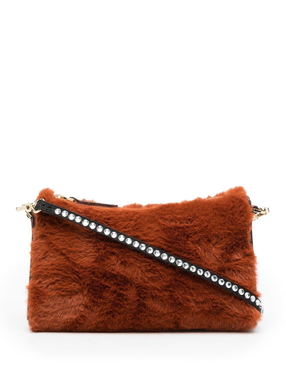 Manu Atelier zipped faux-fur tote - Orange von Manu Atelier