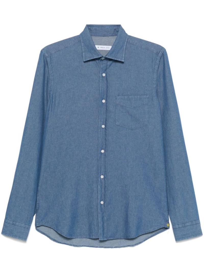 Manuel Ritz chambray shirt - Blue von Manuel Ritz