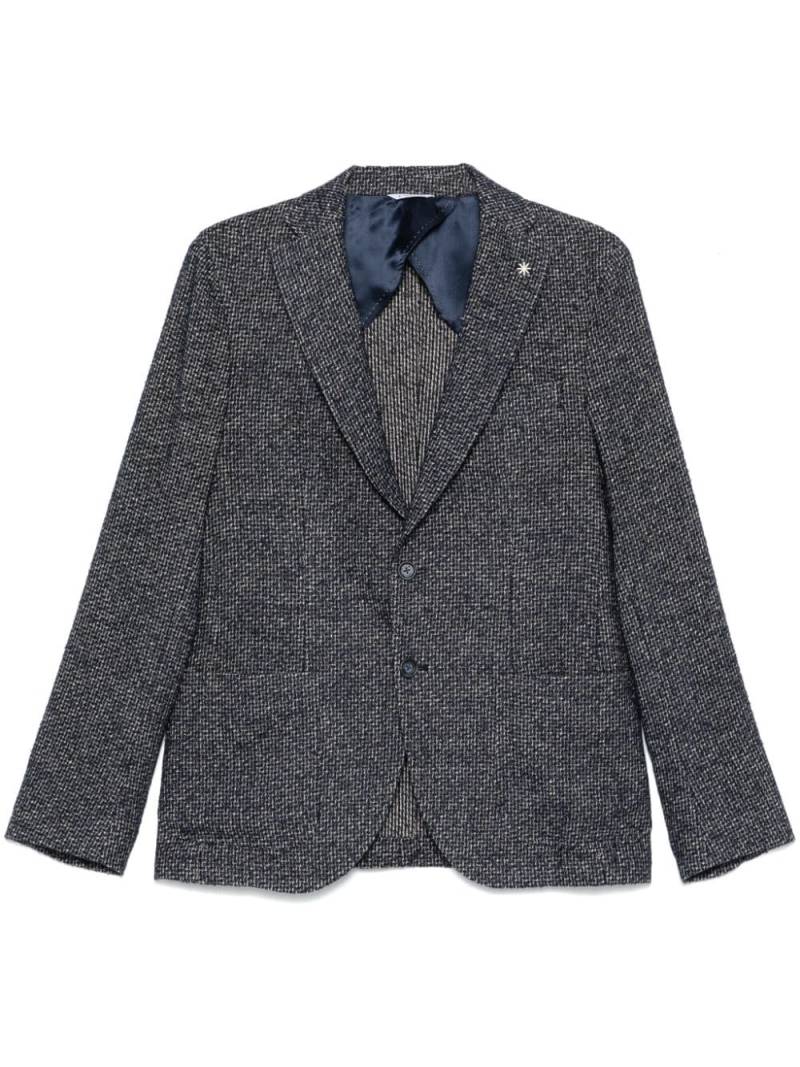 Manuel Ritz check-pattern blazer - Blue von Manuel Ritz