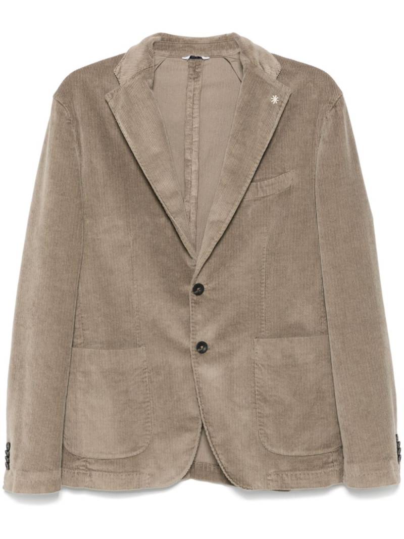 Manuel Ritz corduroy blazer - Neutrals von Manuel Ritz