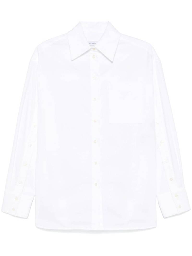 Manuel Ritz cotton twill shirt - White von Manuel Ritz