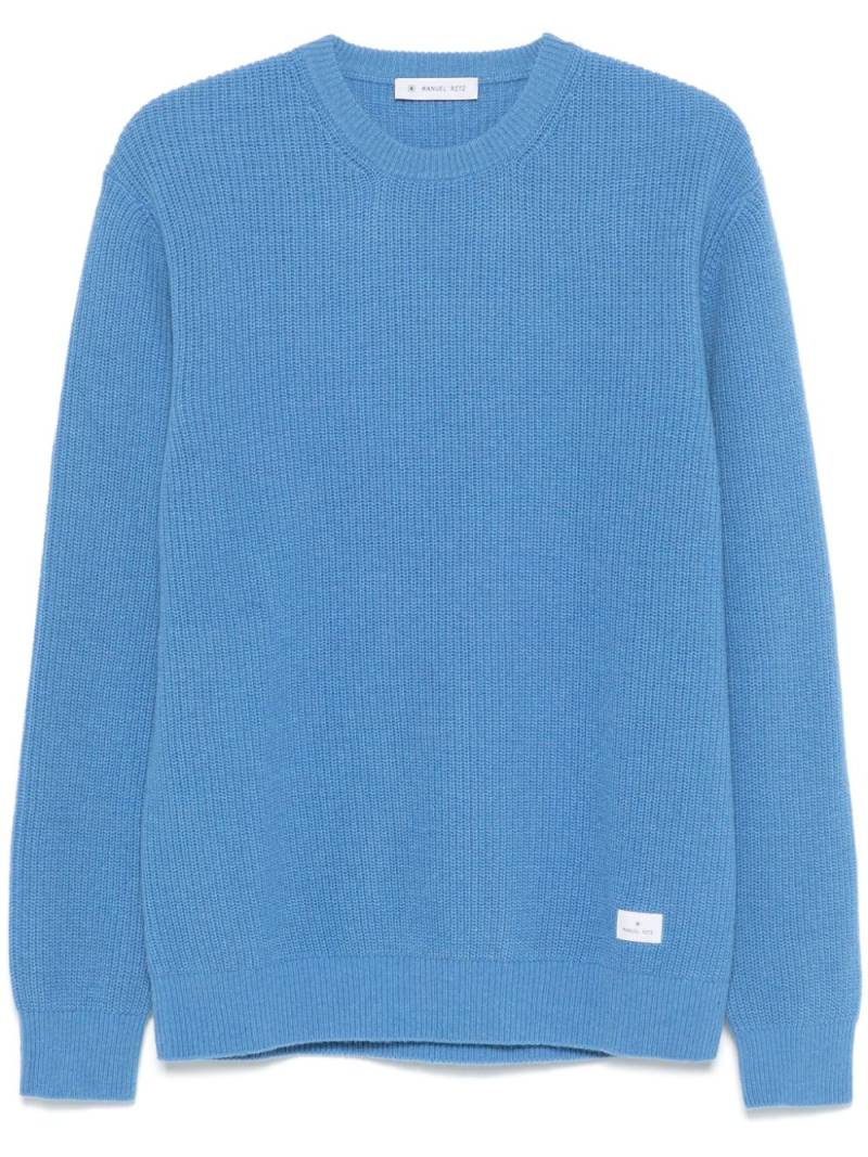 Manuel Ritz crew-neck sweater - Blue von Manuel Ritz