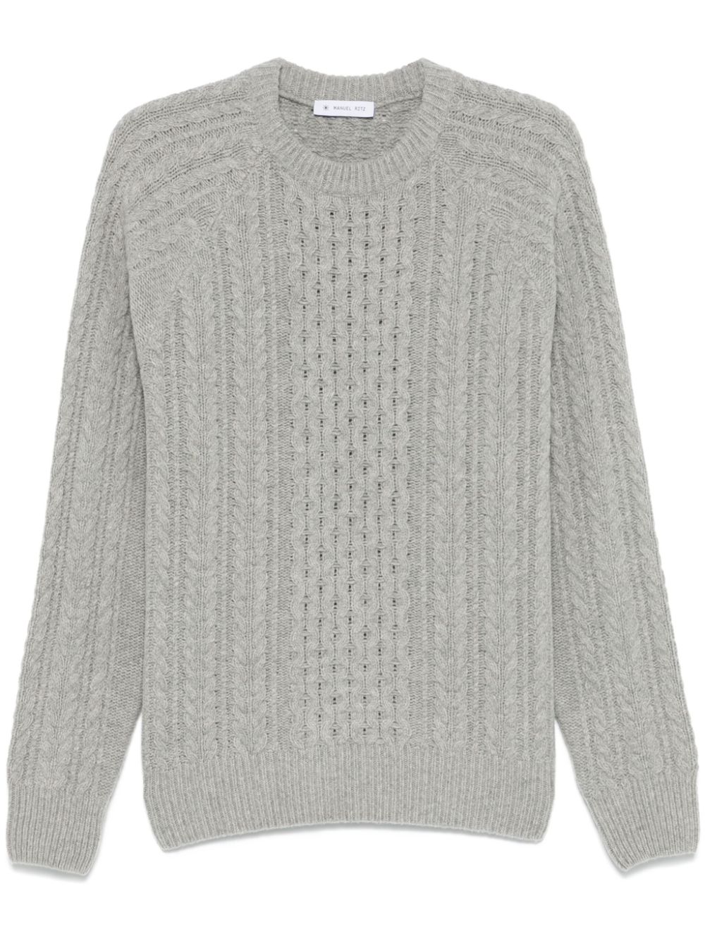 Manuel Ritz crew-neck sweater - Grey von Manuel Ritz