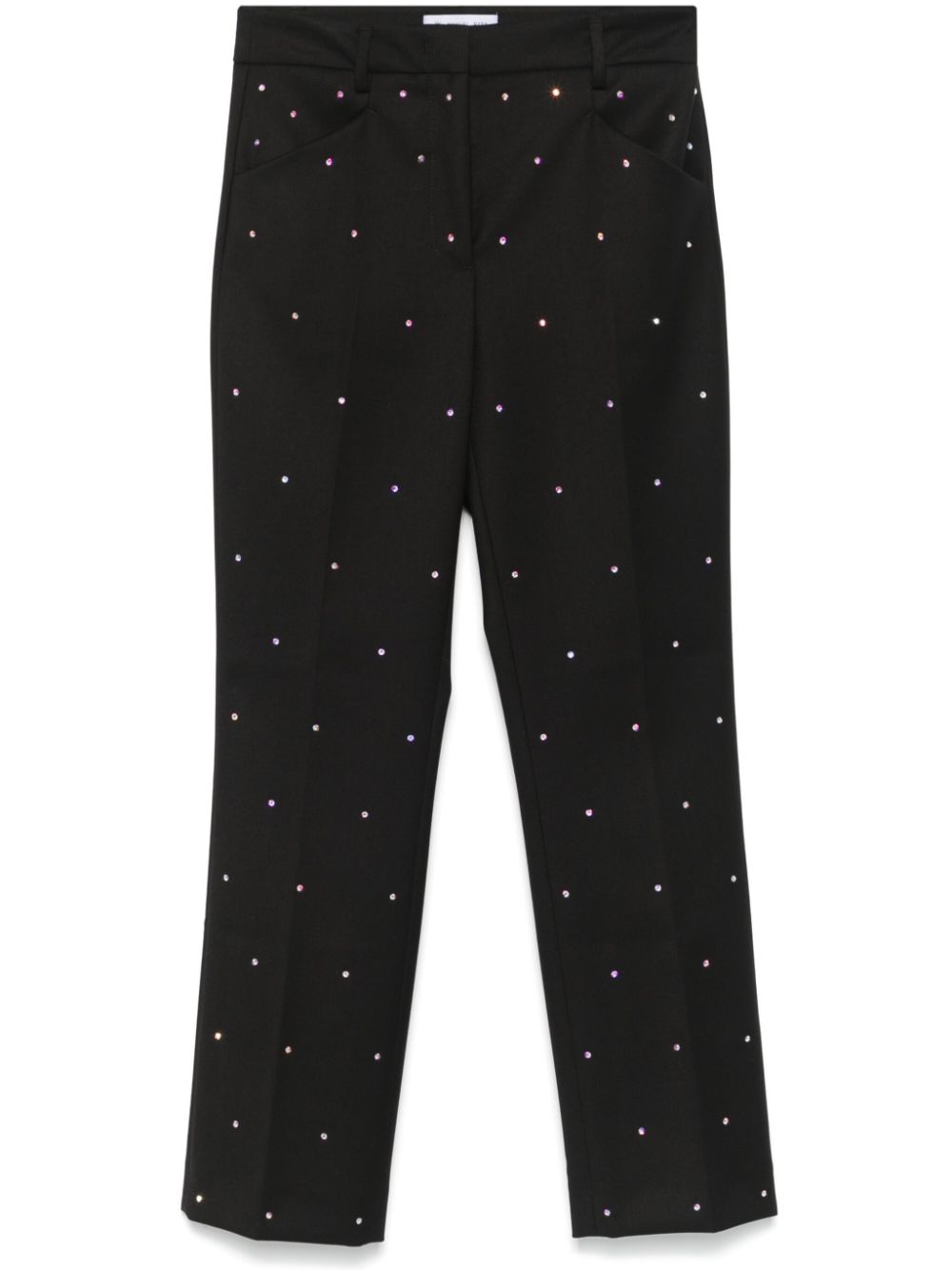 Manuel Ritz crystal-appliqué trousers - Black von Manuel Ritz