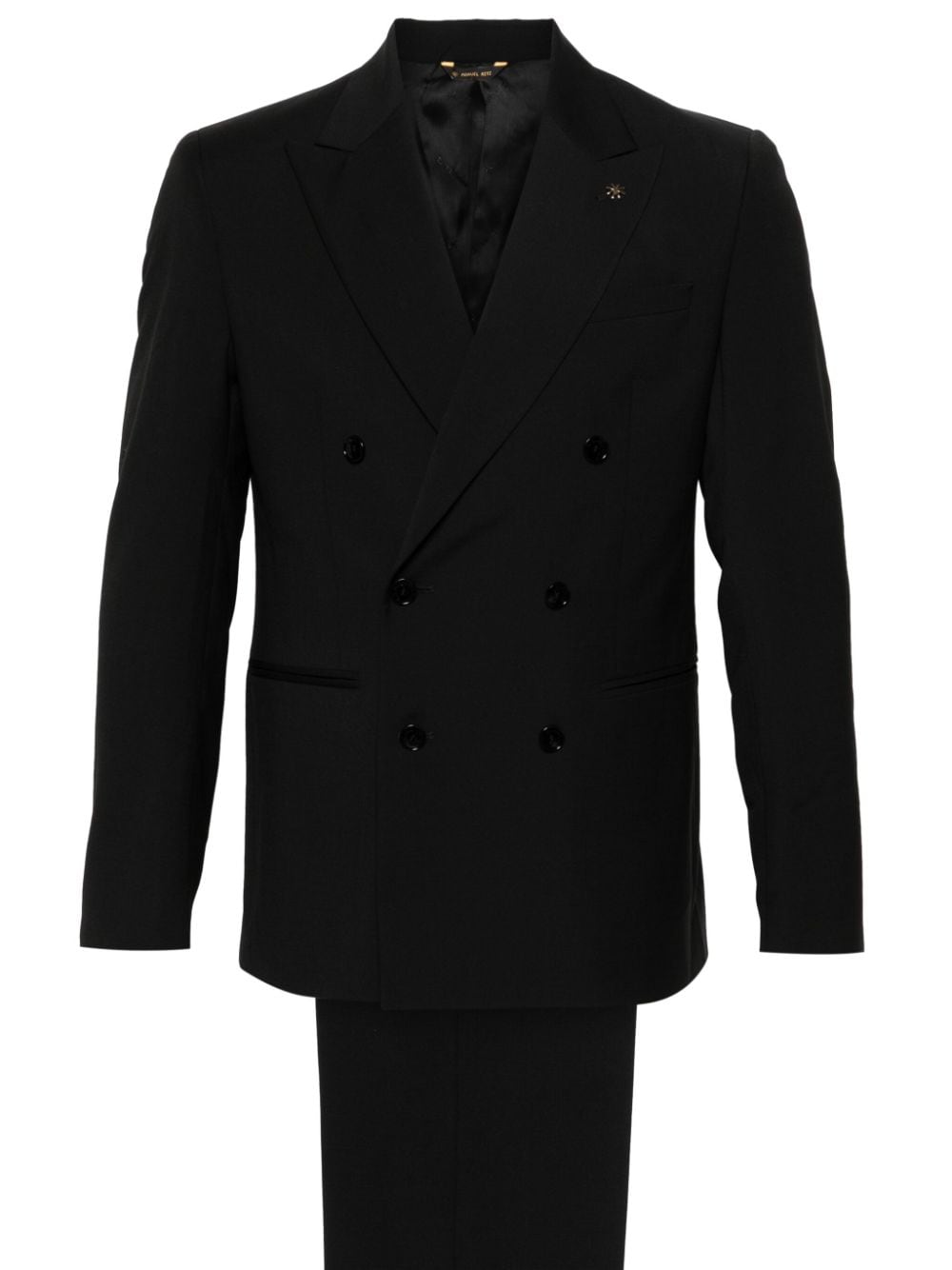 Manuel Ritz double-breasted suit - Black von Manuel Ritz