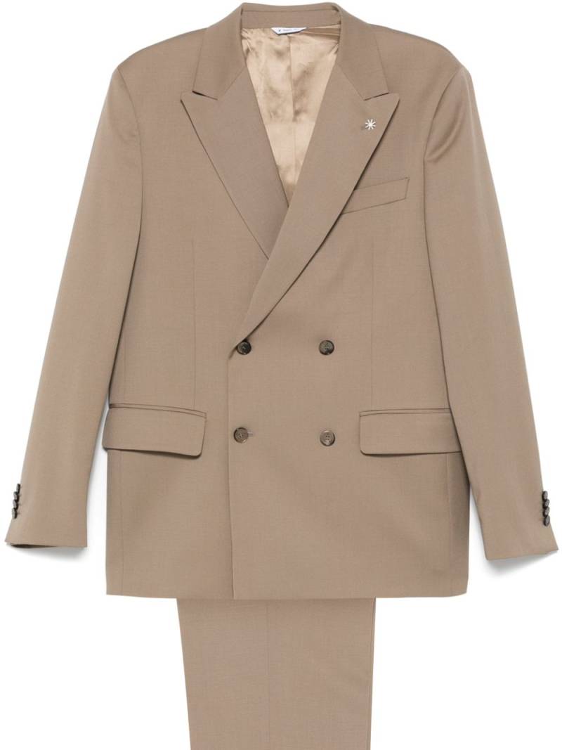 Manuel Ritz double-breasted suit - Neutrals von Manuel Ritz