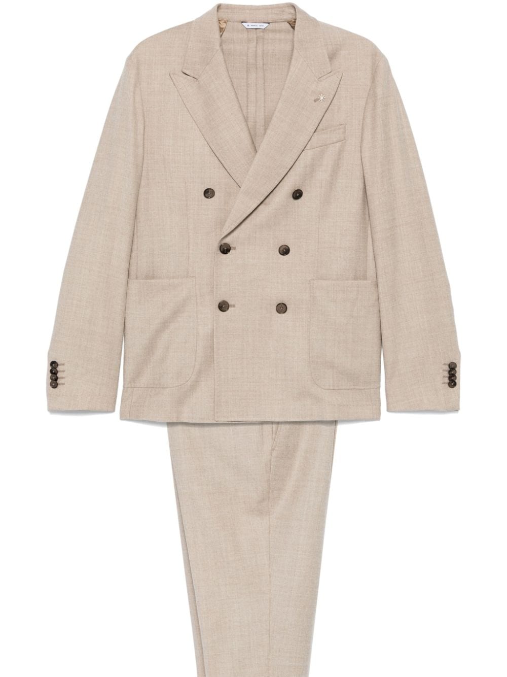 Manuel Ritz double-breasted suit - Neutrals von Manuel Ritz