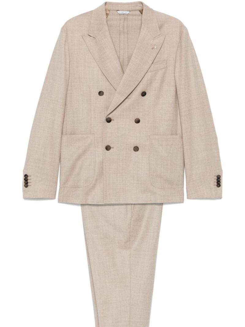 Manuel Ritz double-breasted suit - Neutrals von Manuel Ritz