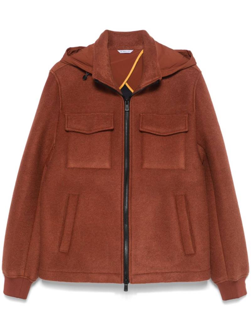 Manuel Ritz felted jacket - Brown von Manuel Ritz