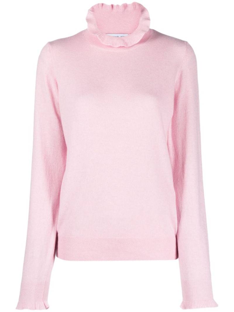 Manuel Ritz fine-knit ruffled jumper - Pink von Manuel Ritz