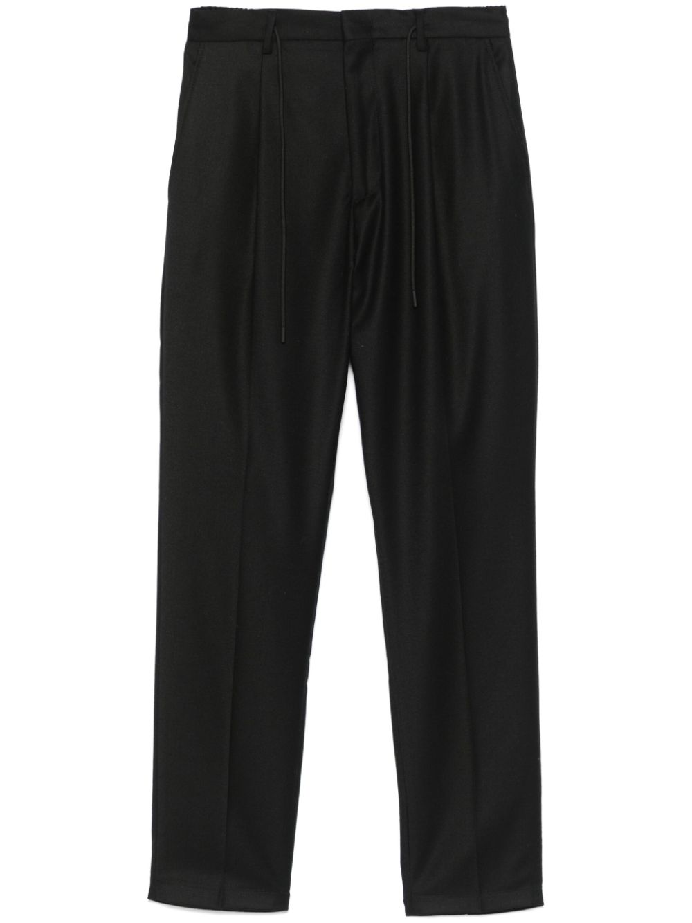 Manuel Ritz flannel trousers - Black von Manuel Ritz