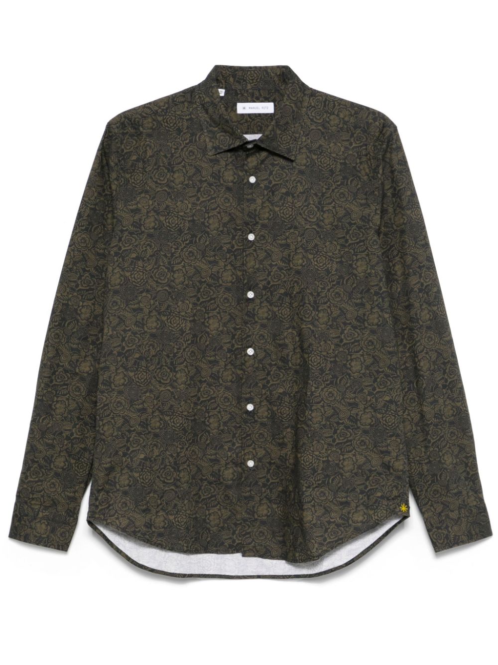 Manuel Ritz foliage-print shirt - Green von Manuel Ritz