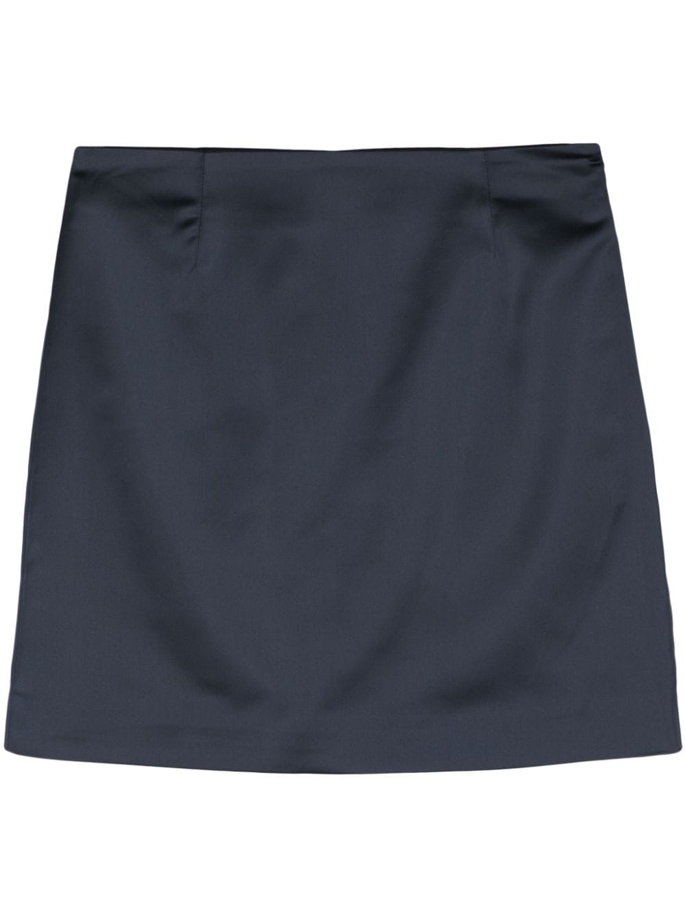 Manuel Ritz high-waist satin miniskirt - Blue von Manuel Ritz